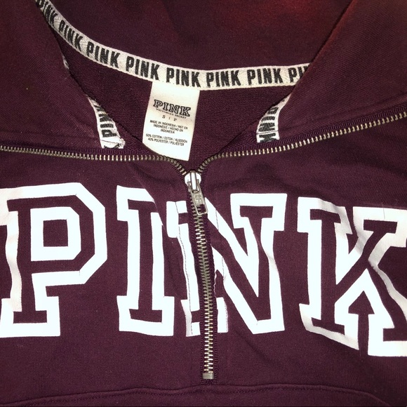 PINK Zip Sweater - Picture 2 of 3